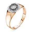 кольцо Красное  Золото 585 пробы  бриллиант