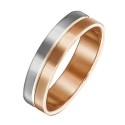 кольцо. Комбинированное  Золото 585.  арт. 01-3459-00-000-1111-39 от производителя Платина в Омске