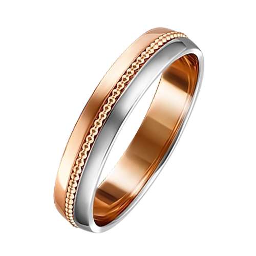 кольцо. Комбинированное  Золото 585.  арт. 01-5012-00-000-1111-39 от производителя Платина в Омске