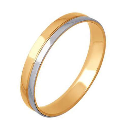 кольцо. Комбинированное  Золото 585.  арт. 110158 от производителя Соколов в Омске