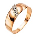кольцо. Комбинированное  Золото 585. Фианит.  арт. 28000015-СФ-1 от производителя Магия золота в Омске